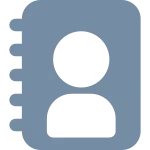 Book User SVG Icon